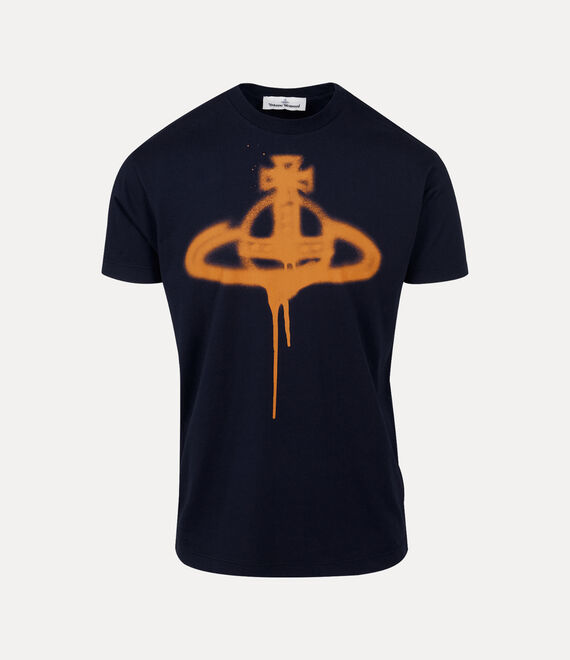 Vivienne Westwood Spray Orb Classic T-Shirt in NAVY